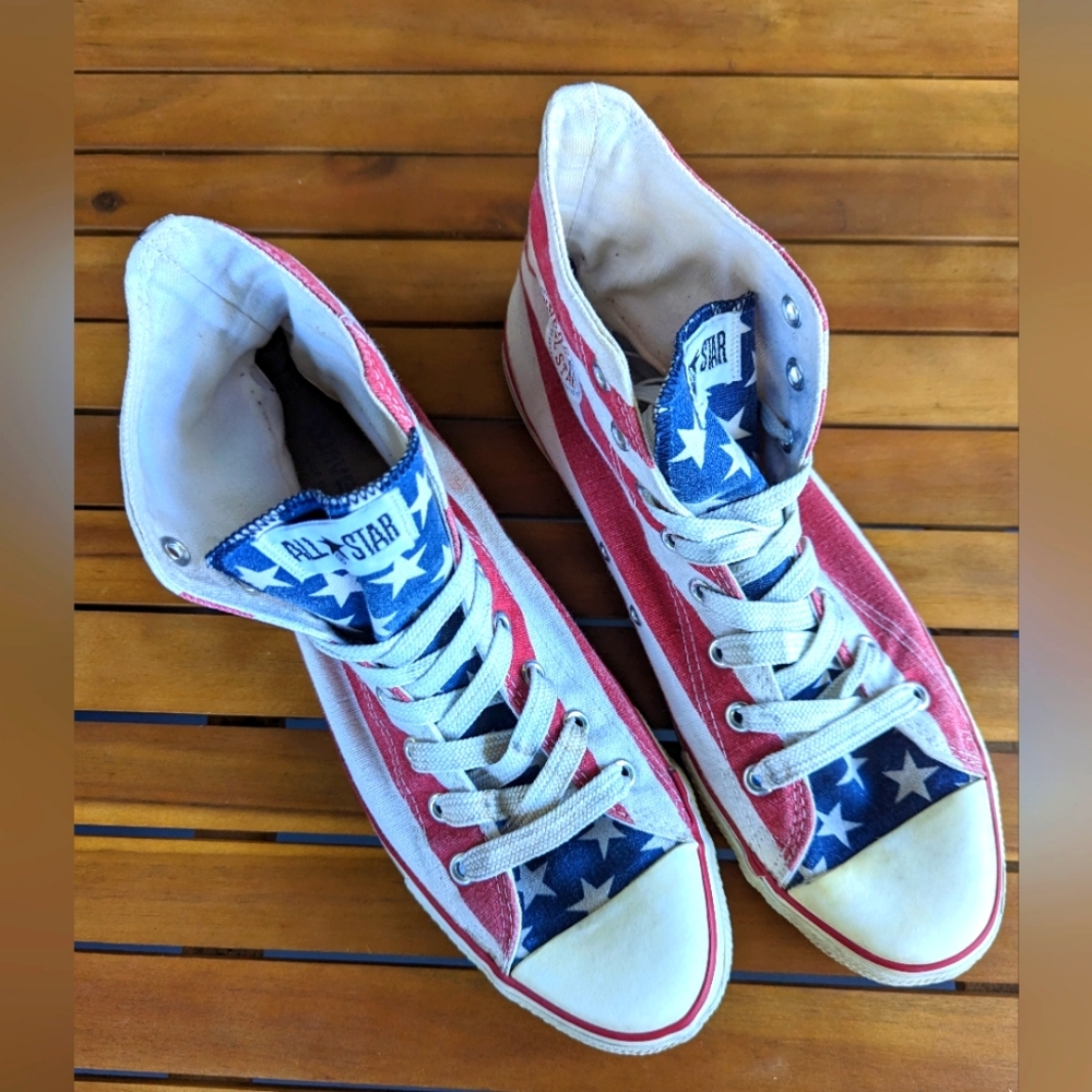 Vintage Converse Chuck Taylor High Top American Flag Men's 11